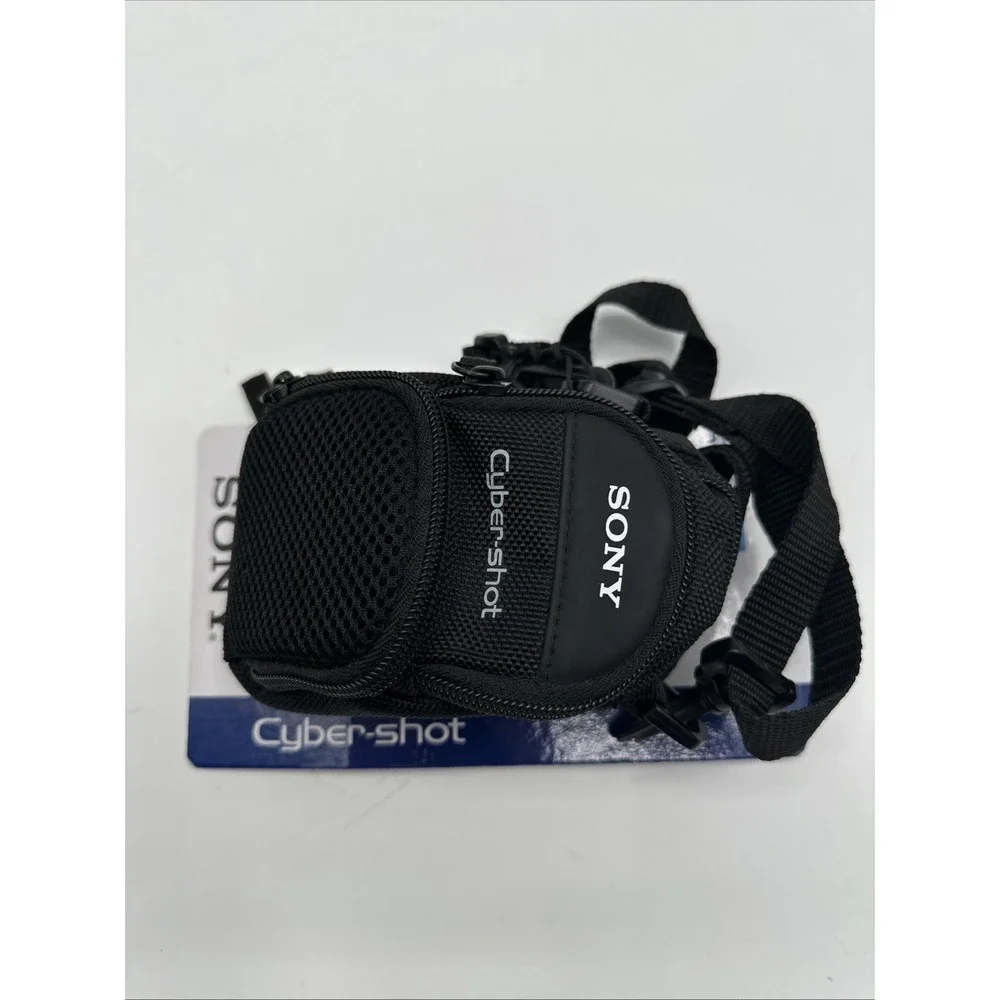 Sony LCS-CSD Black Soft Carrying Case For cybershot Cameras w shoulder strap NWT